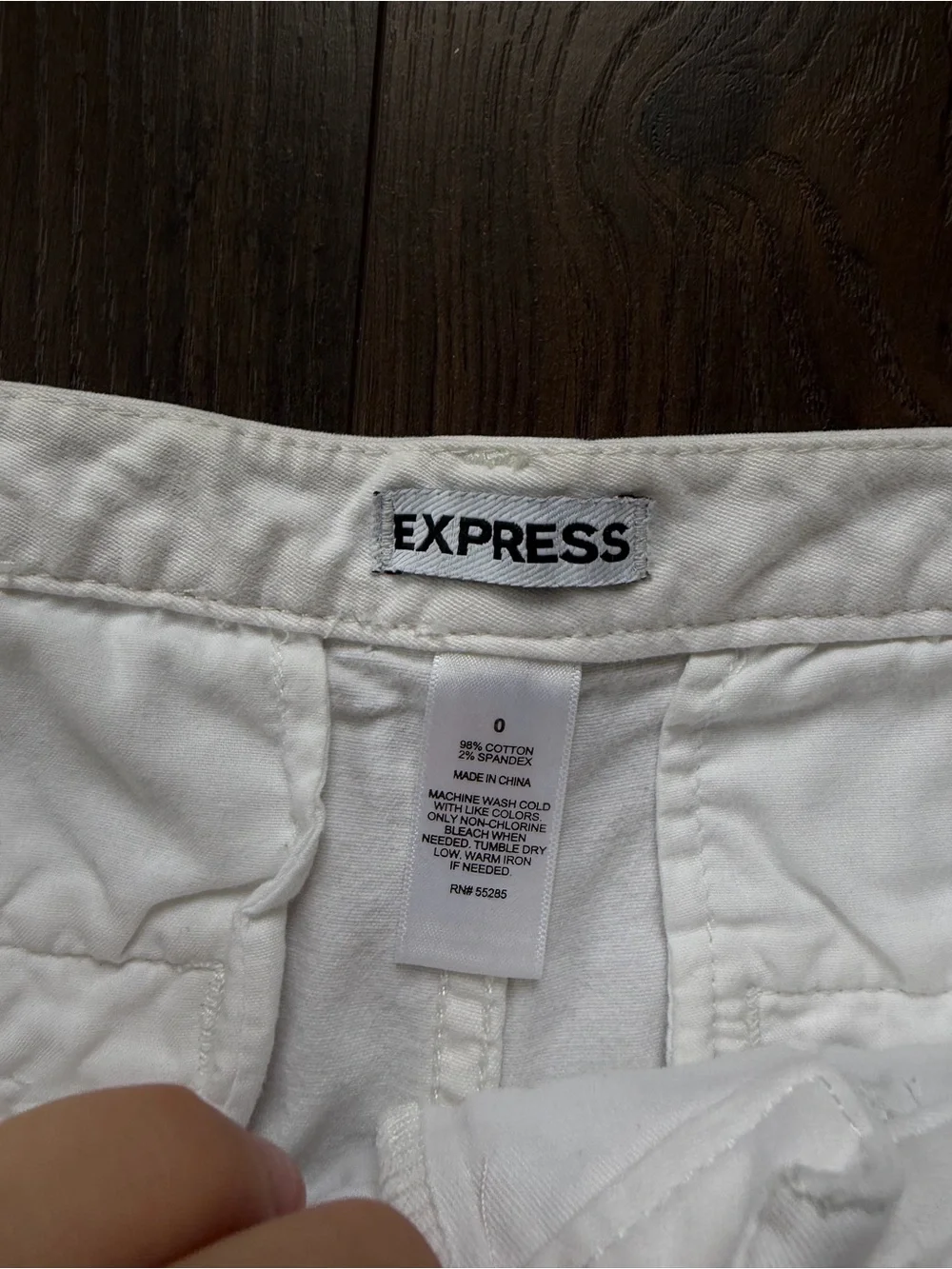 Express White Women's Jean Shorts
